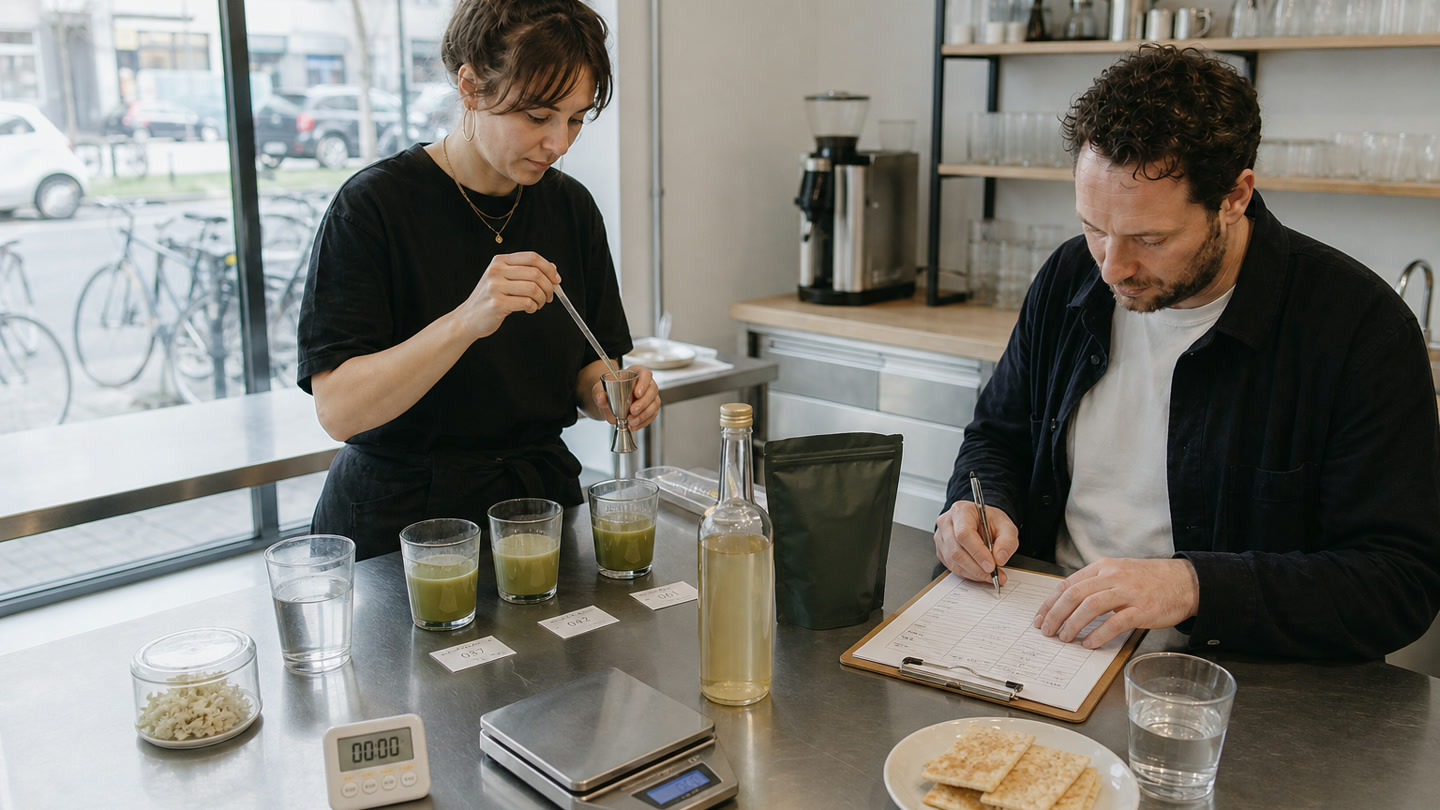 Elderflower Berry Oat Matcha