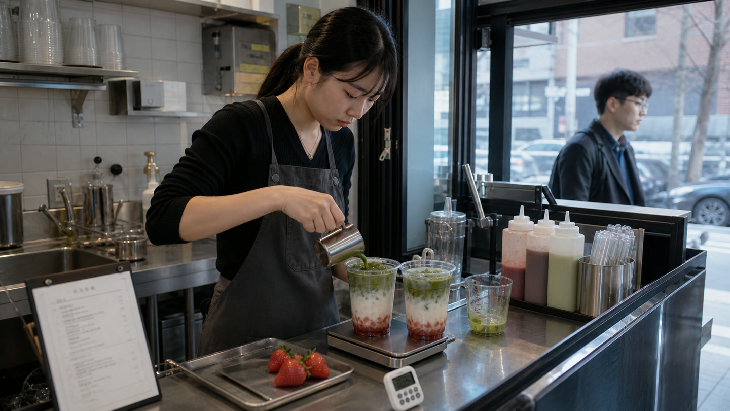 Strawberry Matcha Latte